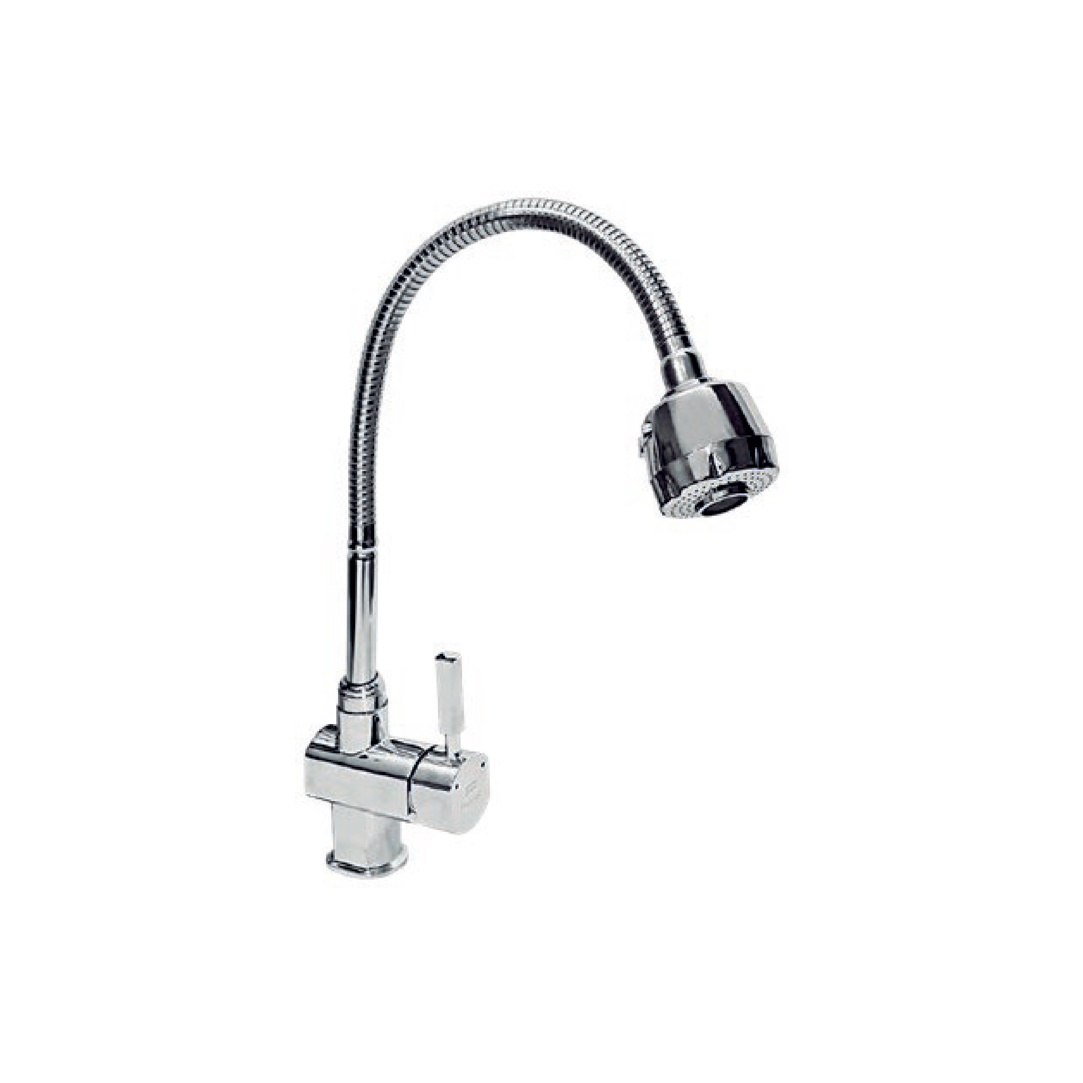 Mezcladora Monocomando P/Cocina Pico corrugado BHS B-1